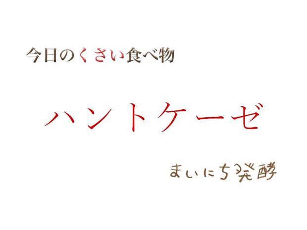 くさい食べもの大全 5月24日の発酵:ハントケーゼ