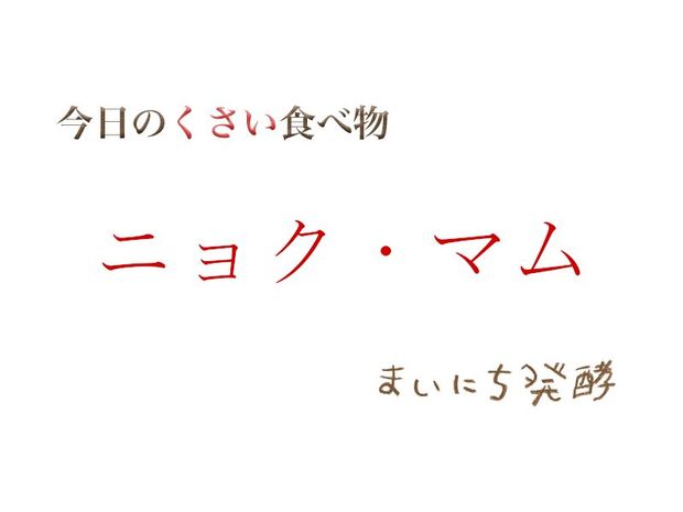 くさい食べもの大全 5月16日の発酵:ニョク・マム